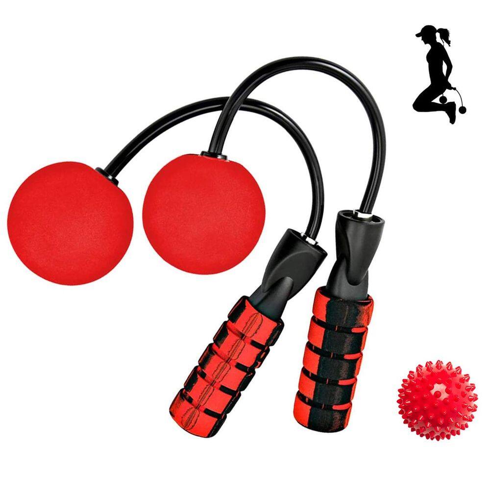 Corda de pular sem corda Fukusama com alças de esponja antiderrapantes