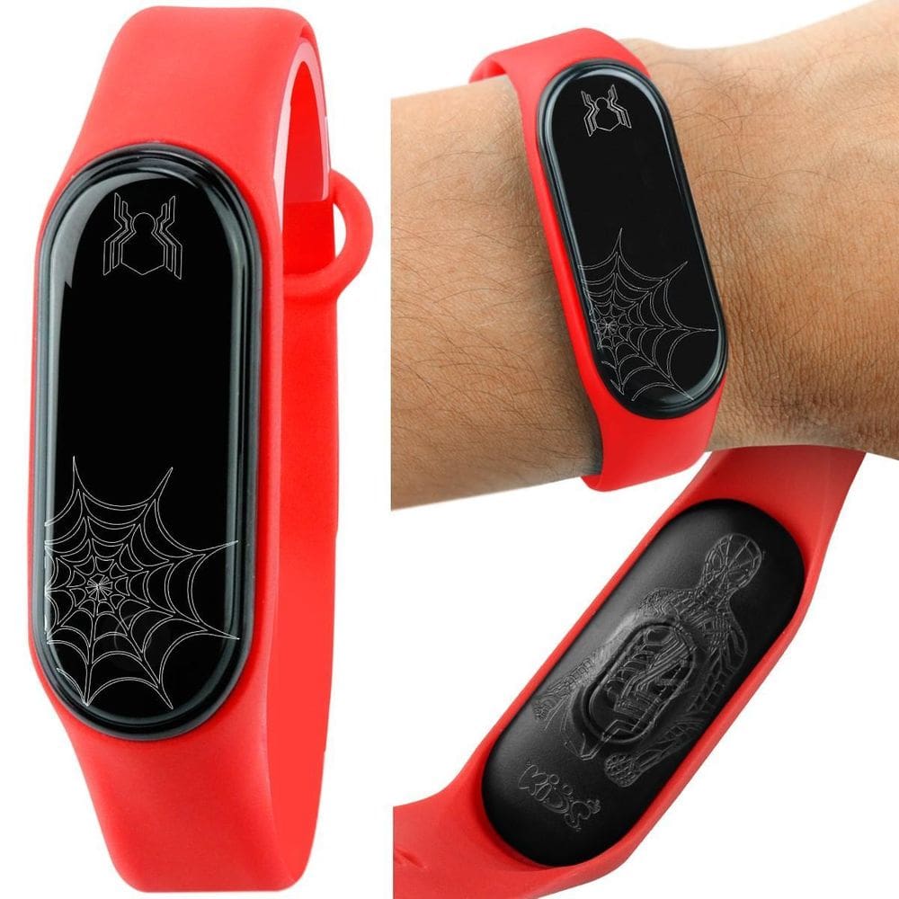 Relógio Digital Homem-Aranha Vermelho à Prova d`Água