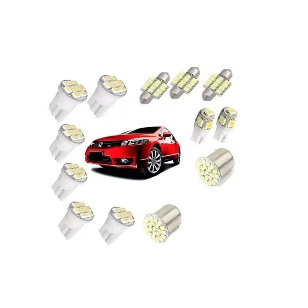 Kit Lâmpadas Led Honda New Civic 2007-2011 Blue Lion