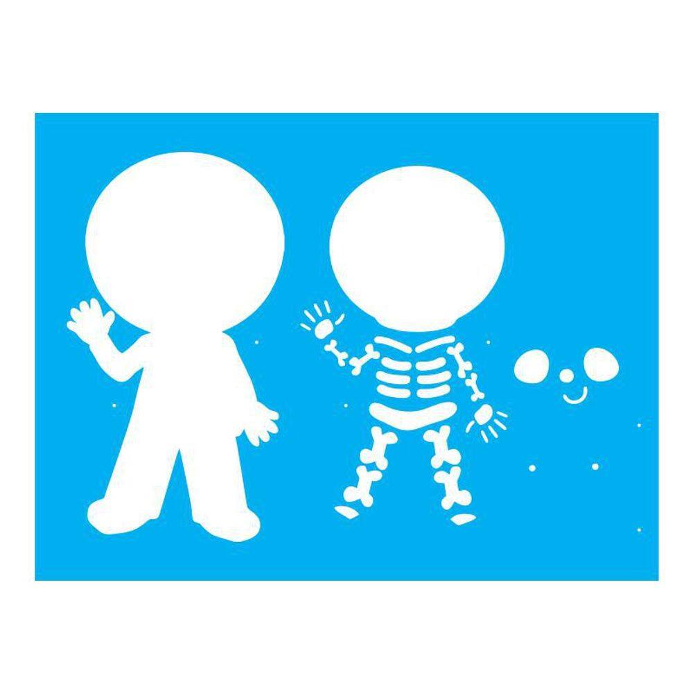 Stencil Tamako Esqueleto - 15X20Cm - Ref A2730
