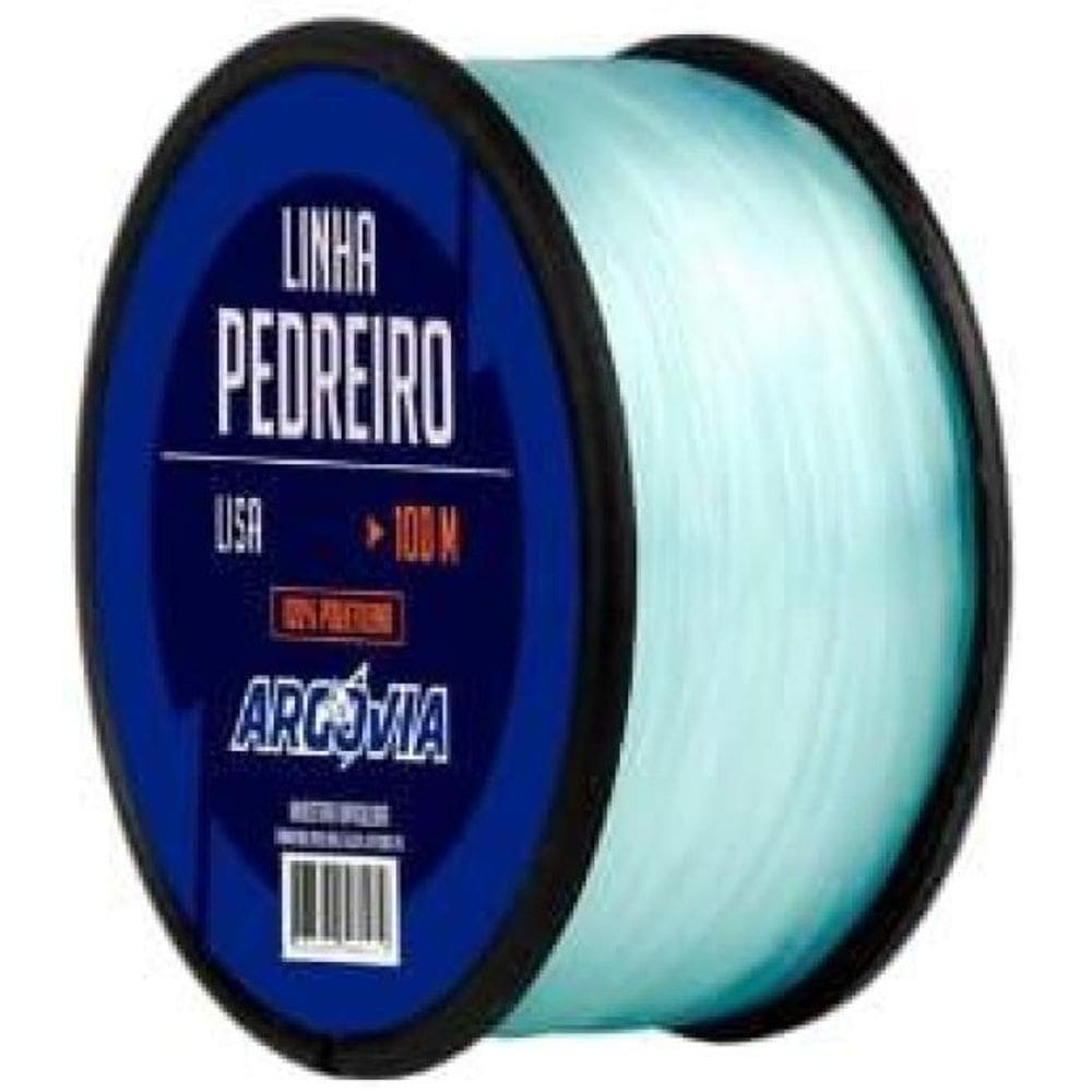 Linha De Pedreiro Lisa Nylon Transparente 100M 2 Unidades