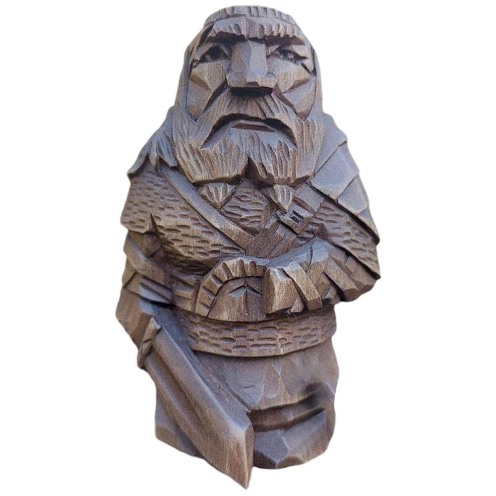 Estátua YQKoop Norse Gods Odin Thor Tyr Ulfhednar 10 cm de resina