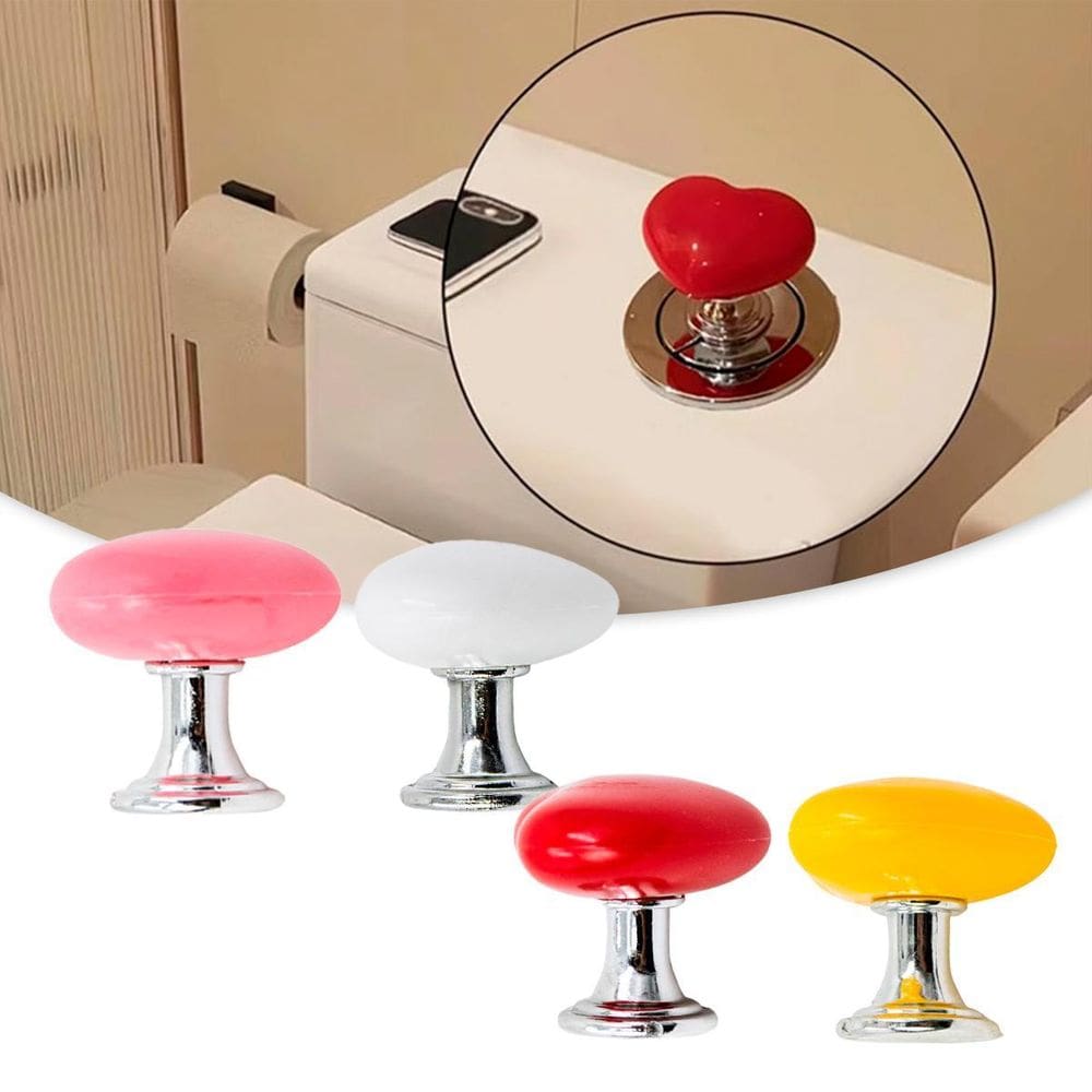 Botão Pressão Descarga - Coração Infantil Toalete