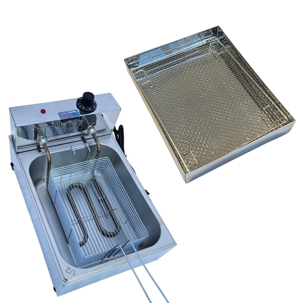 Fritadeira Elétrica Industrial Cuba 5L 110V Com Escorredor M