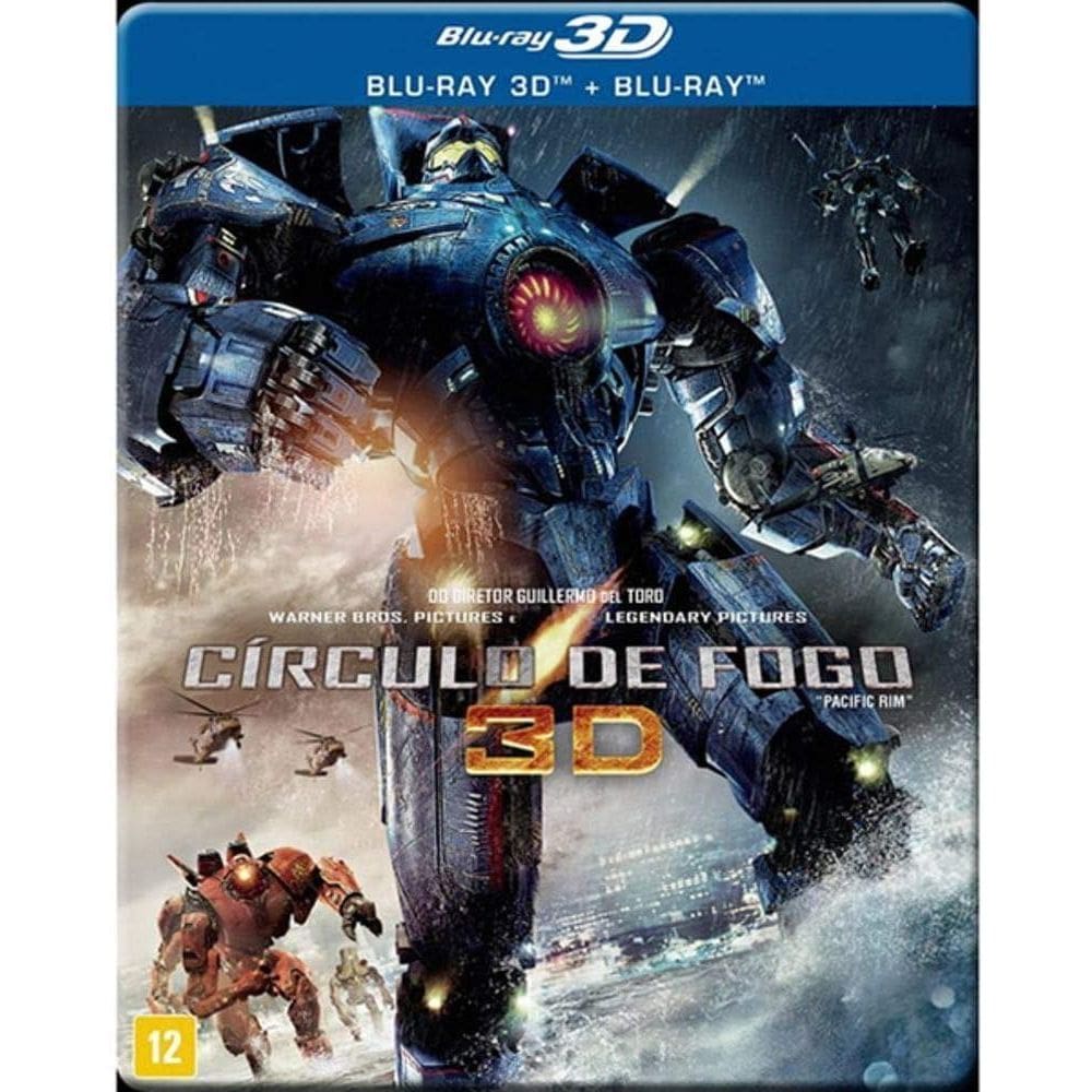 Blu-Ray 3D + 2D : Circulo De Fogo - Guillermo Del Toro Duplo