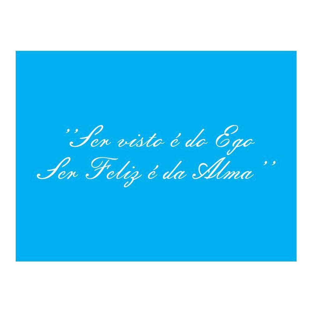 Stencil Tamako Ser Feliz É Da Alma - 15X20Cm - Ref A2292