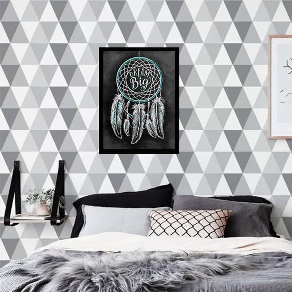 Quadro Decorativo Filtro Dos Sonhos - Dream Big 45X34Cm