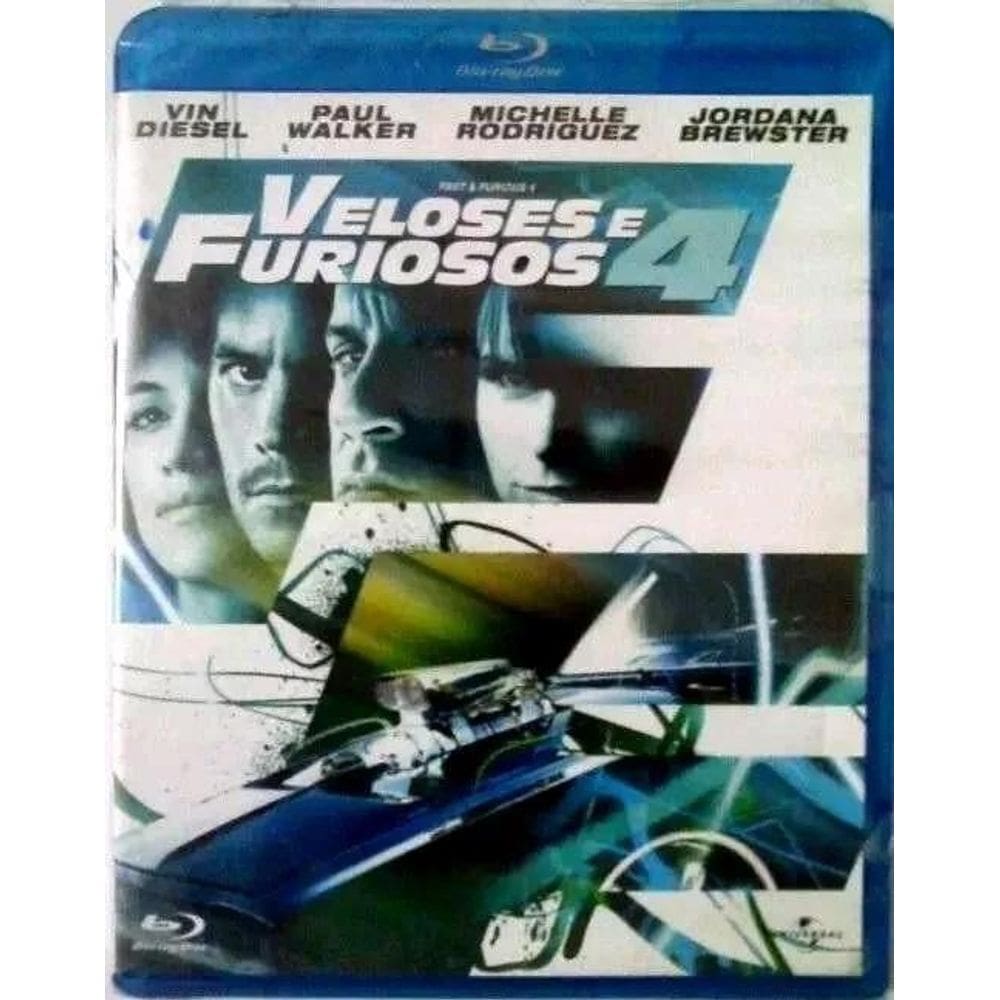 Blu-Ray Velozes E Furiosos 4 Vin Diesel Paul Walker