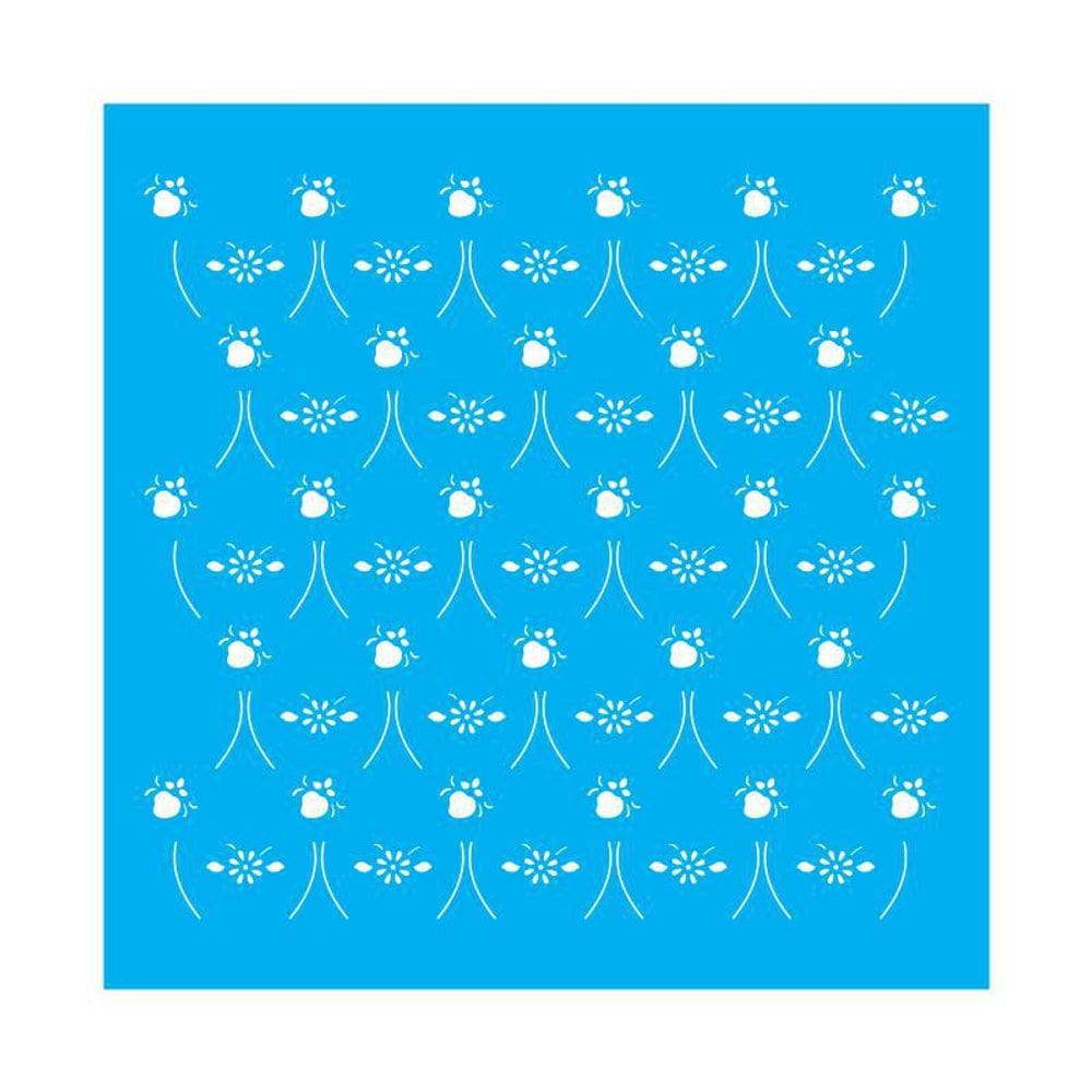 Stencil Tamako Estampa - 30X30Cm - Ref D109