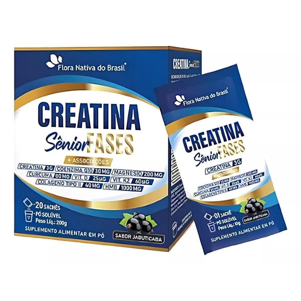Creatina Senior Fases + Associações 20 X 10G Jabuticaba