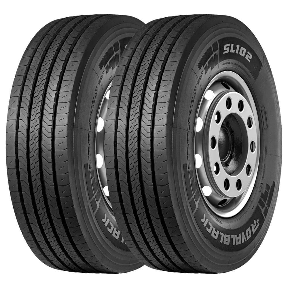 KIT 2 Pneus Royalblack SL102 295/80 R22.5 Aro 22.5 154/149M 18PR Liso