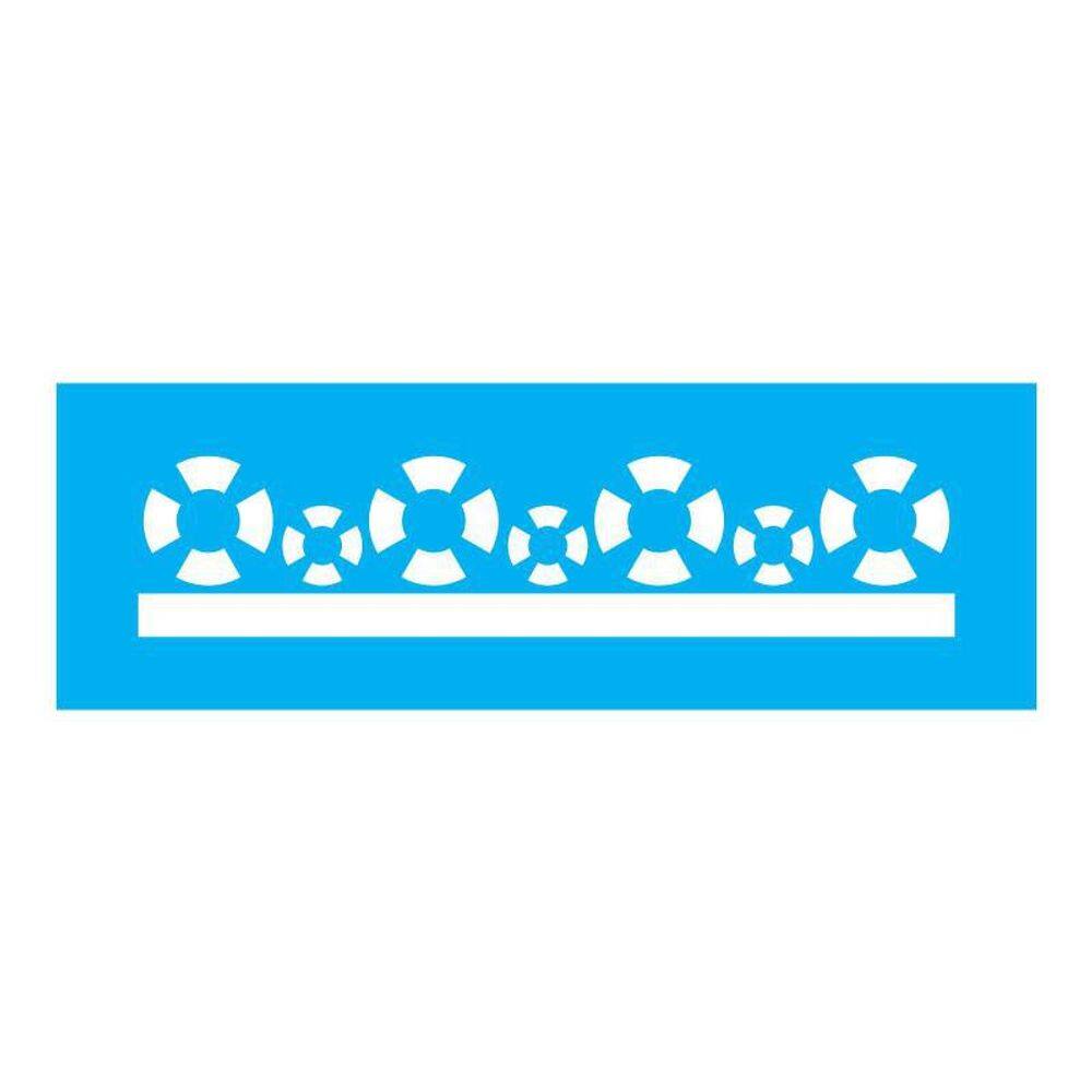 Stencil Tamako Barrado - 10X30Cm - Ref 7802