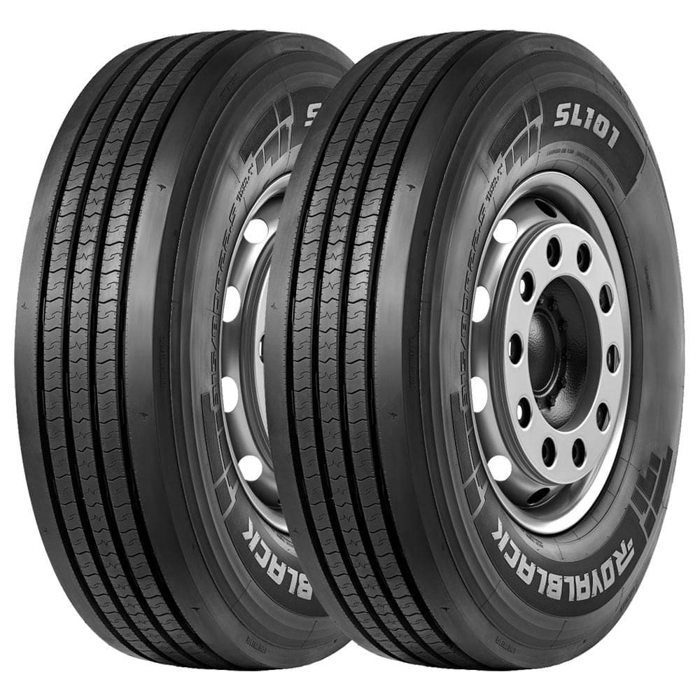 KIT 2 Pneus Royalblack SL101 275/80 R22.5 Aro 22.5 149/146M 18PR Liso
