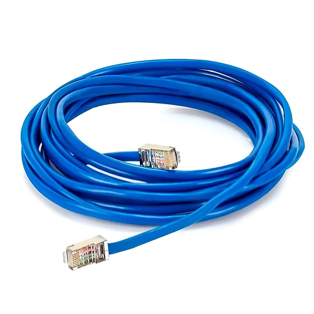 Cabo de Rede 5m Lan Internet Crimpado Azul Ethernet