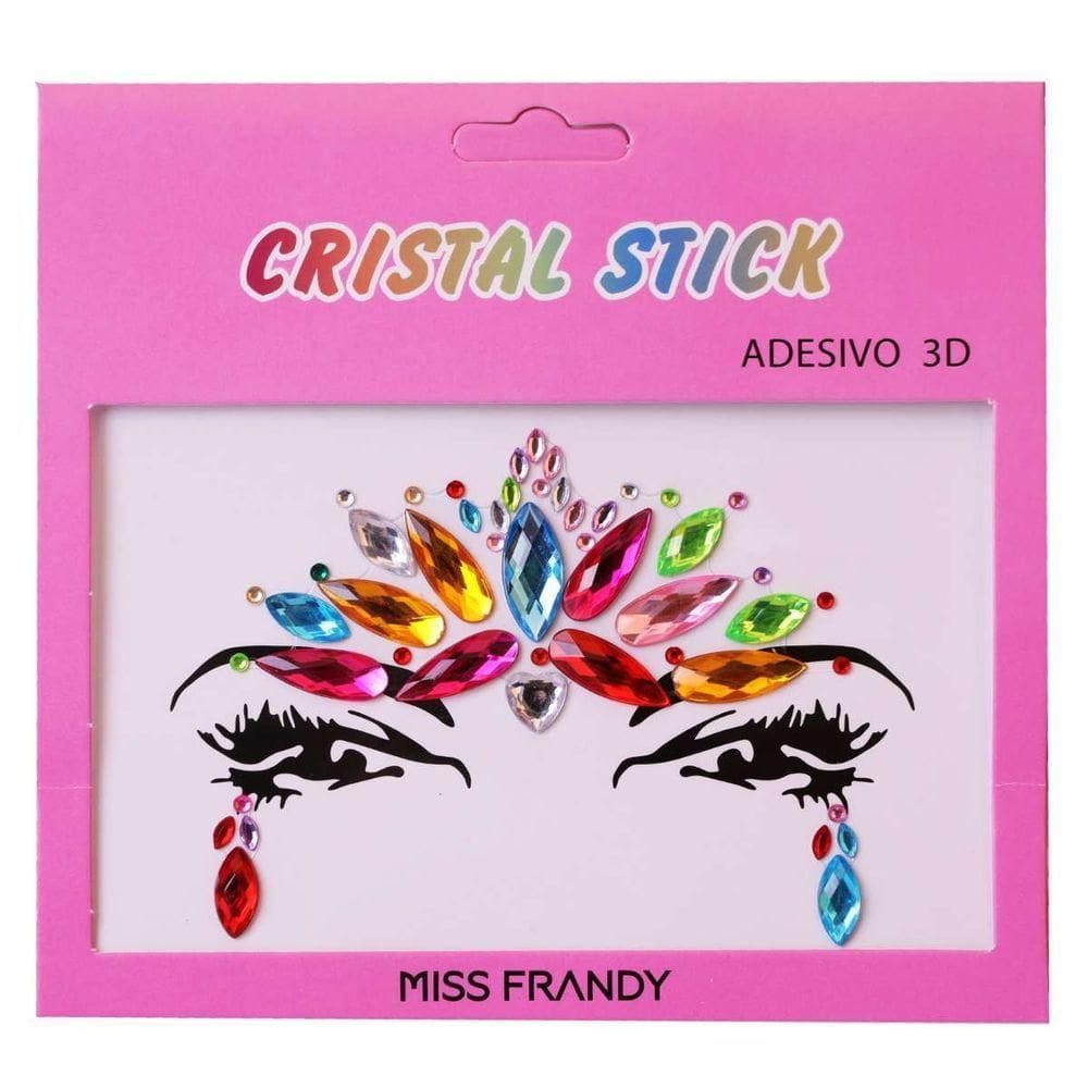 Cartela De Adesivos Decorativos Para Rosto Miss Frandy Decoração Facial Prática E Criativa