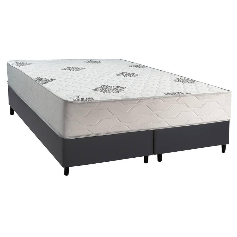 Cama Box Queen + Colchão Ortopédico Inovaflex Comfort