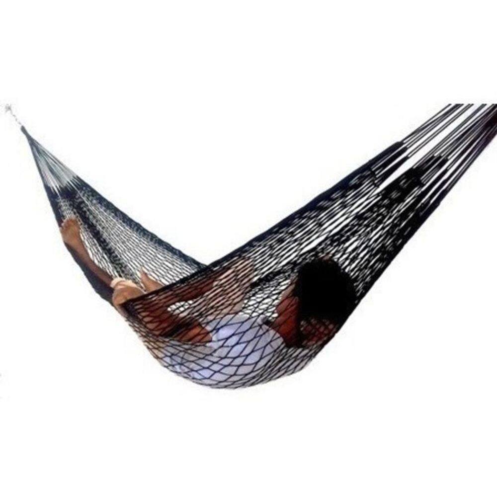 Rede De Descanso Trançada Preta