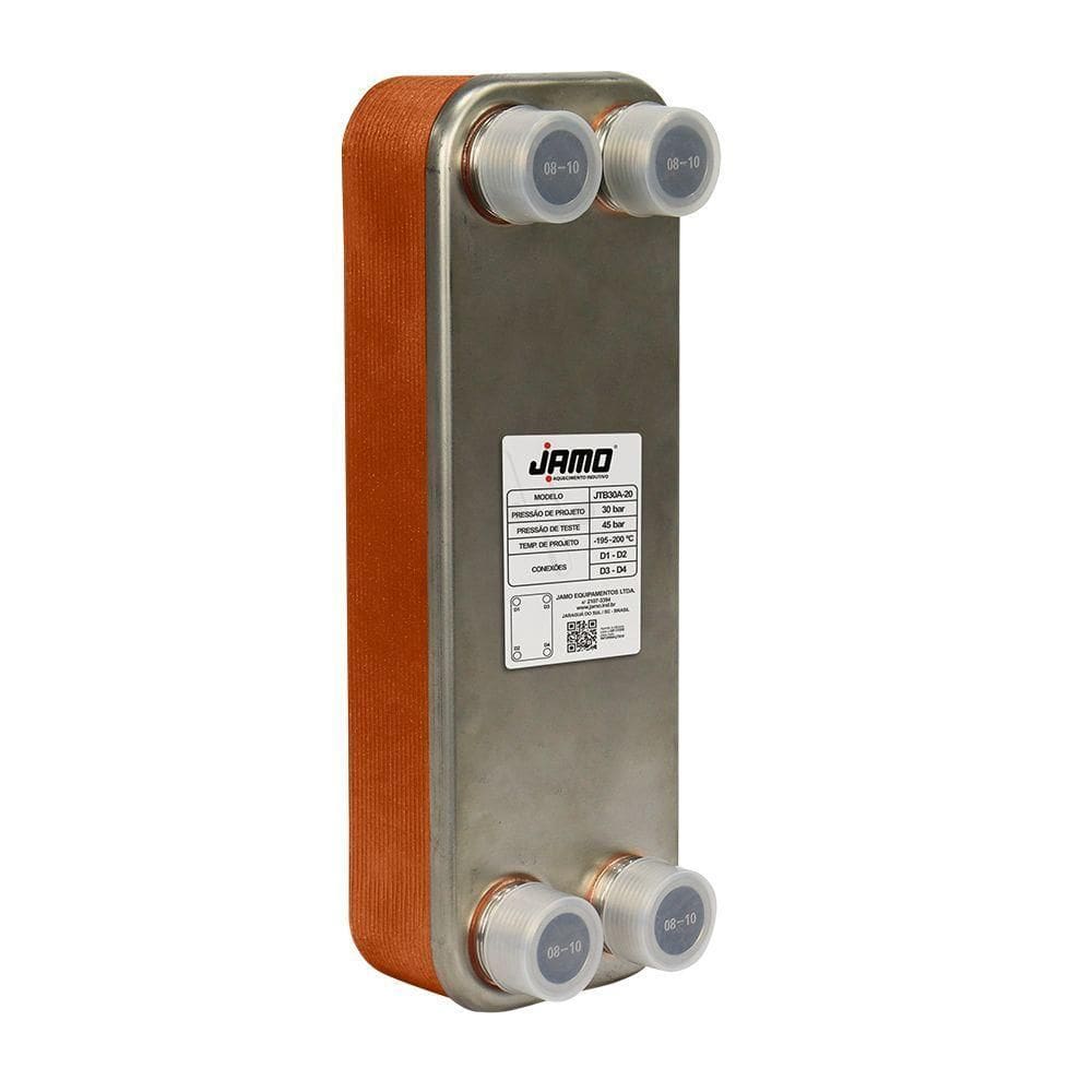 Trocador De Calor Brasado A Placas Indireto - 20 Placas - Jtb30a-20