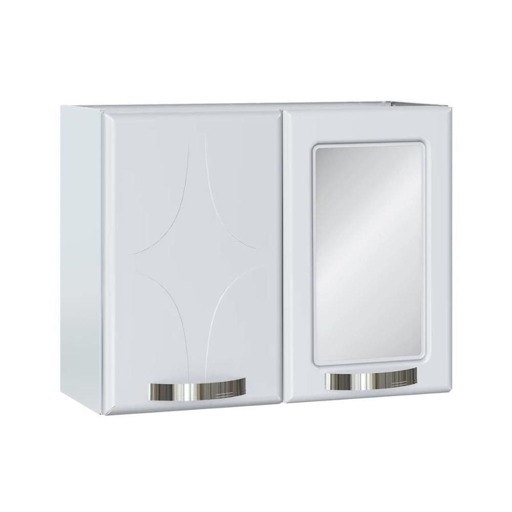 Armário p/ Banheiro Rubi 70cm Branco - Telasul