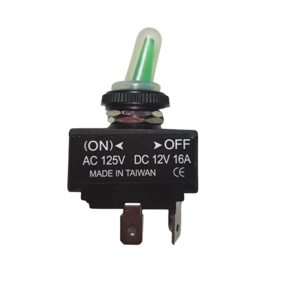 Interruptor Com Iluminação Momentâneo Pino Em Acrílico