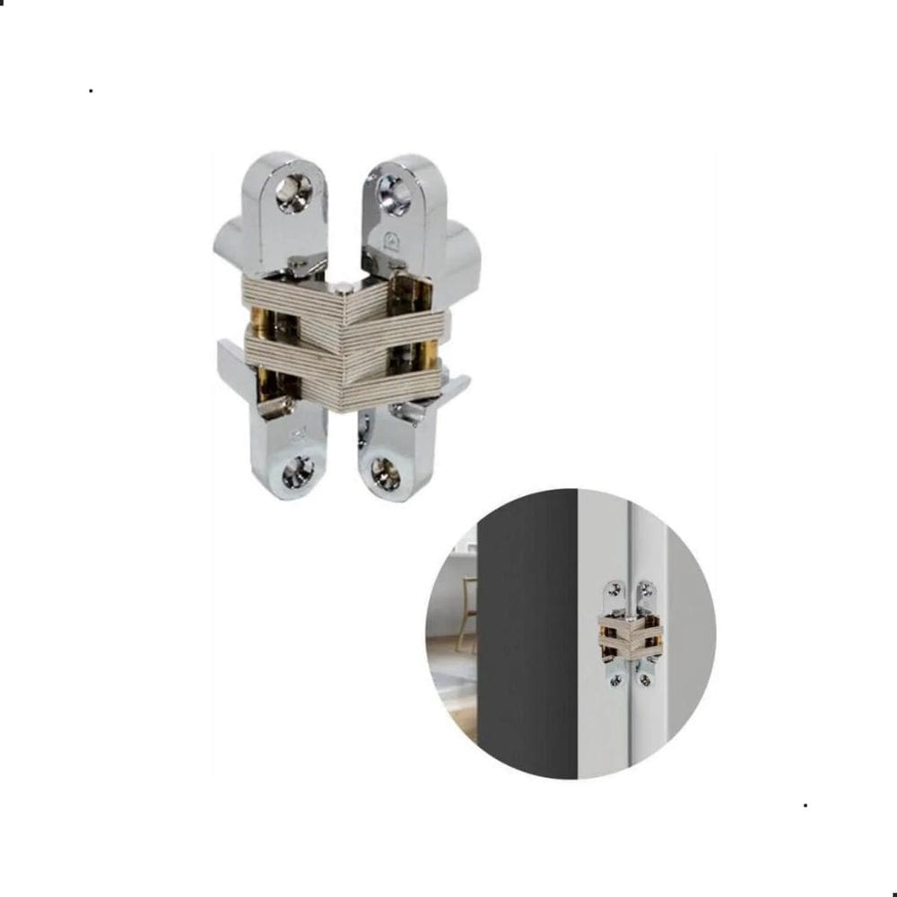 Dobradica Invisivel 62X15Mm Cromada Hardt