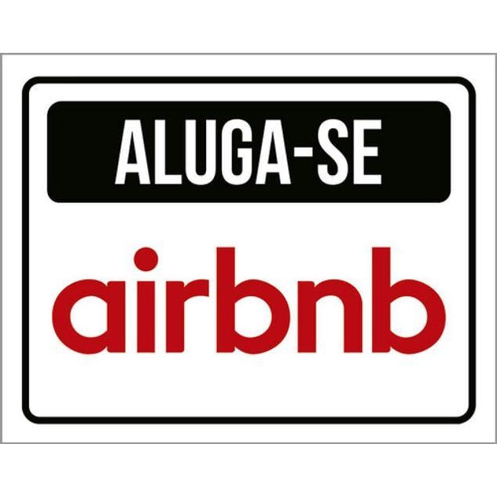 Kit 10 Placas Aluga-Se Airbnb 36X46