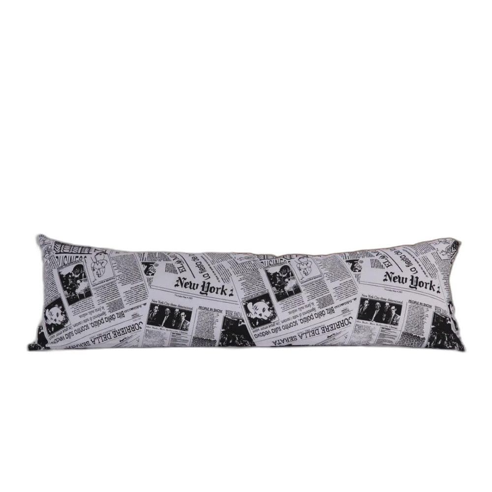 Fronha Travesseiro Corpo 045X140M Com Zíper 180 Fios Jornal