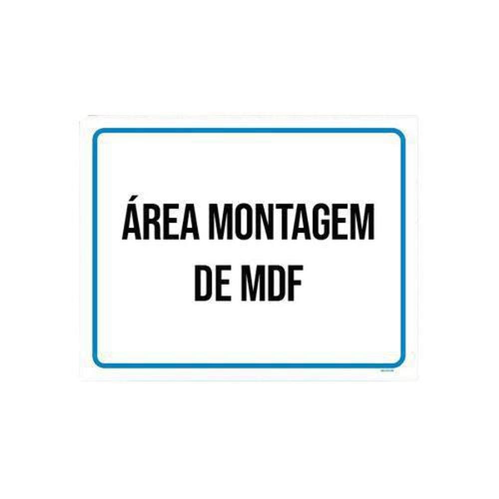 Kit 3 Placas Ambiente - Área Montagem De Mdf