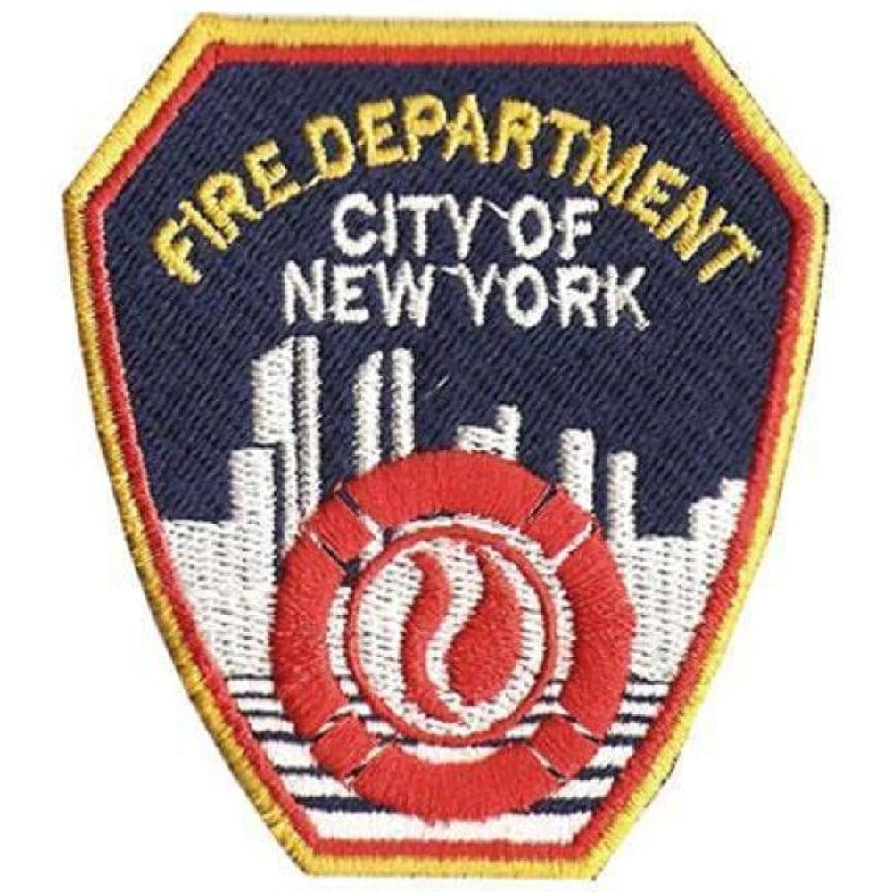 Patch Bordado Fire Dep New York Com Fecho De Contato