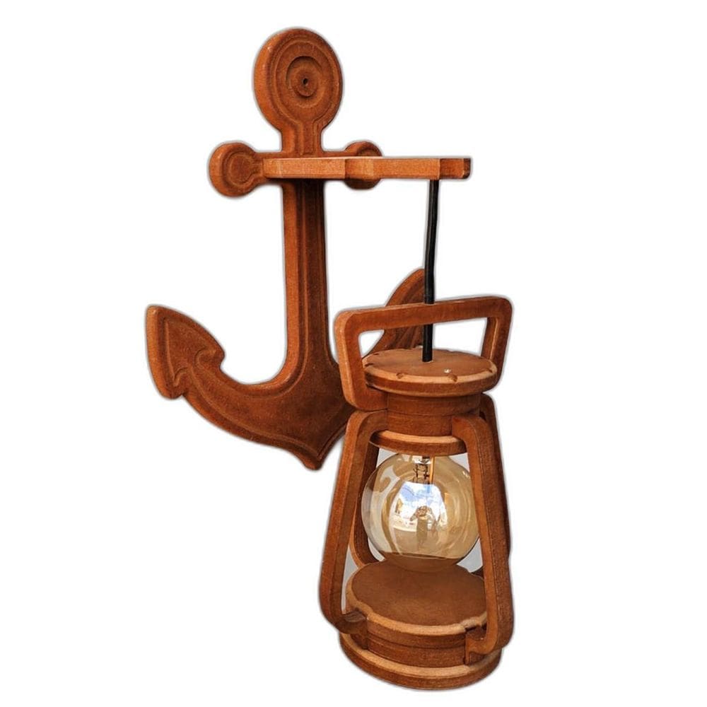 Arandela Luminária Lustre Lampião Âncora 110/220V Kit 4 Peça