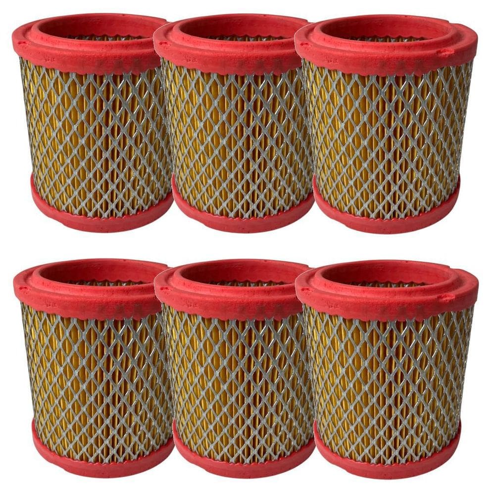 Kit Com 6 Elementos Filtrantes De Ar Compressor 60 Pés