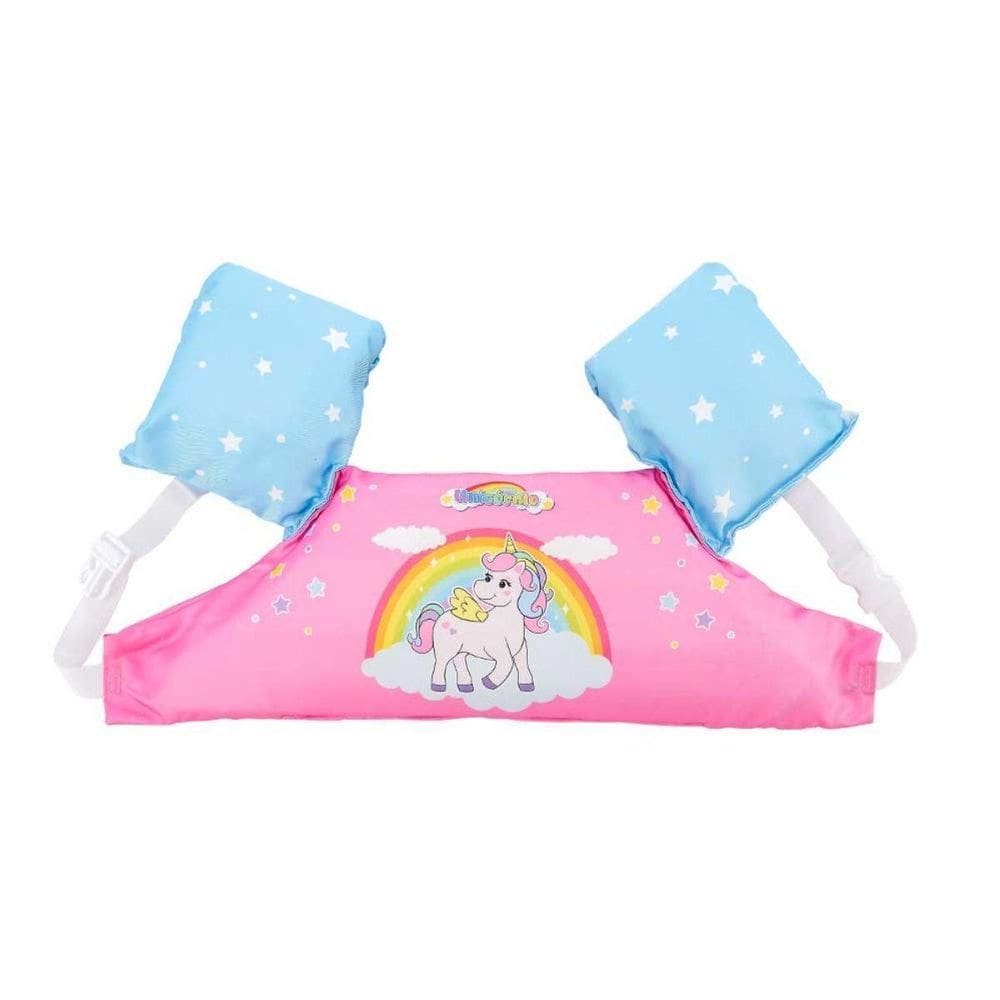 Colete Boia Flutuador Unicórnio Infantil Piscina Praia