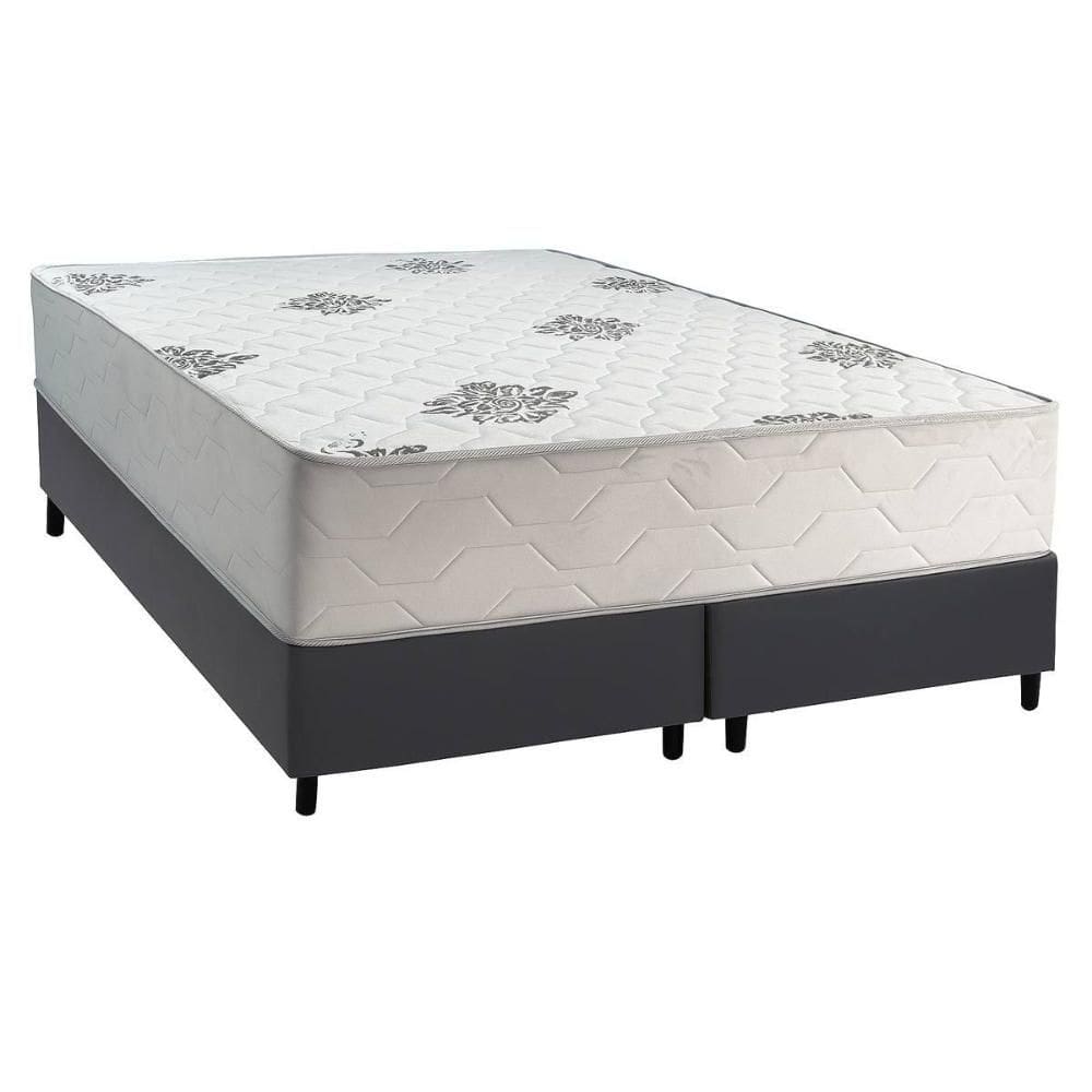 Cama Box Queen + Colchão Ortopédico Inovaflex Comfort