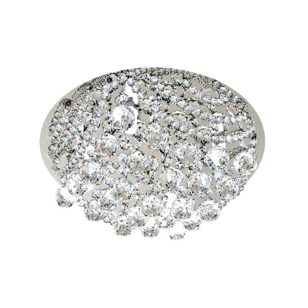 Plafon De Cristal Redondo 30Cm Living Loft