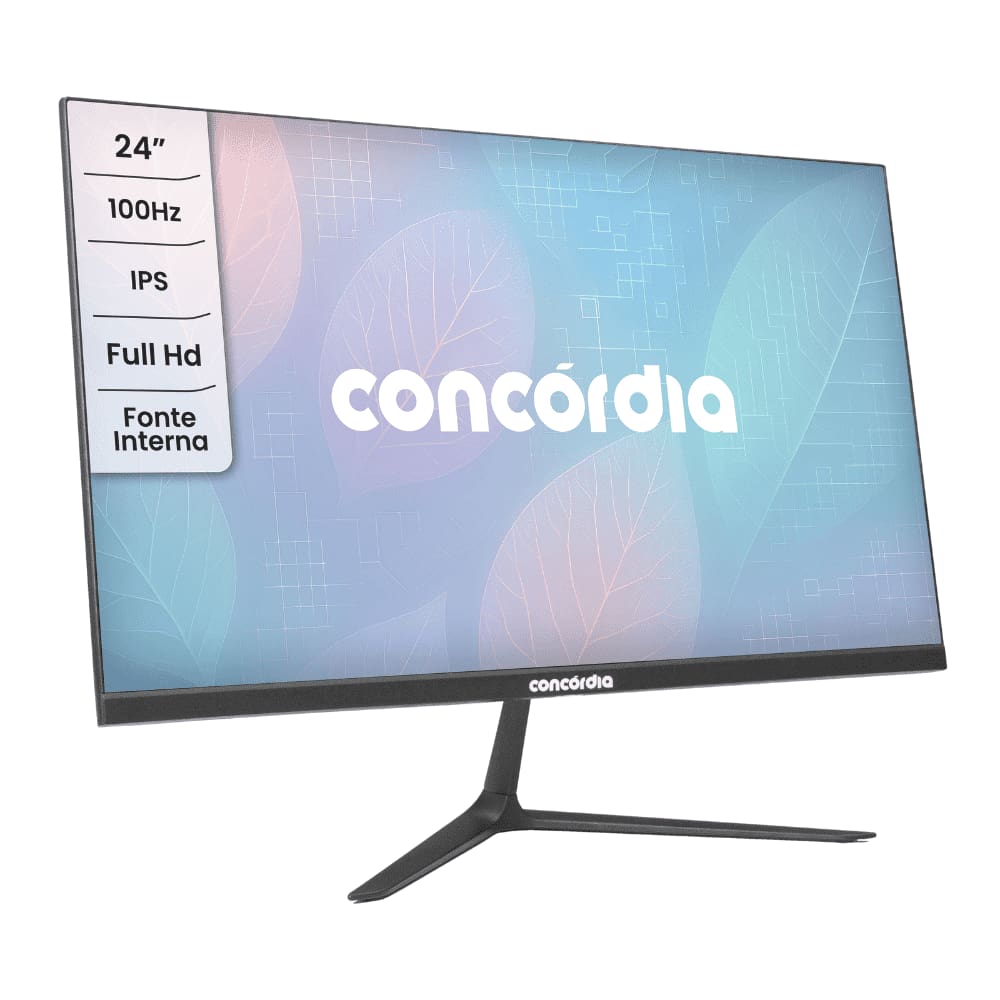 Monitor Concórdia Empresarial 24” H238L 100hz IPS Led Full Hd Hdmi DP Vesa SRGB 100%