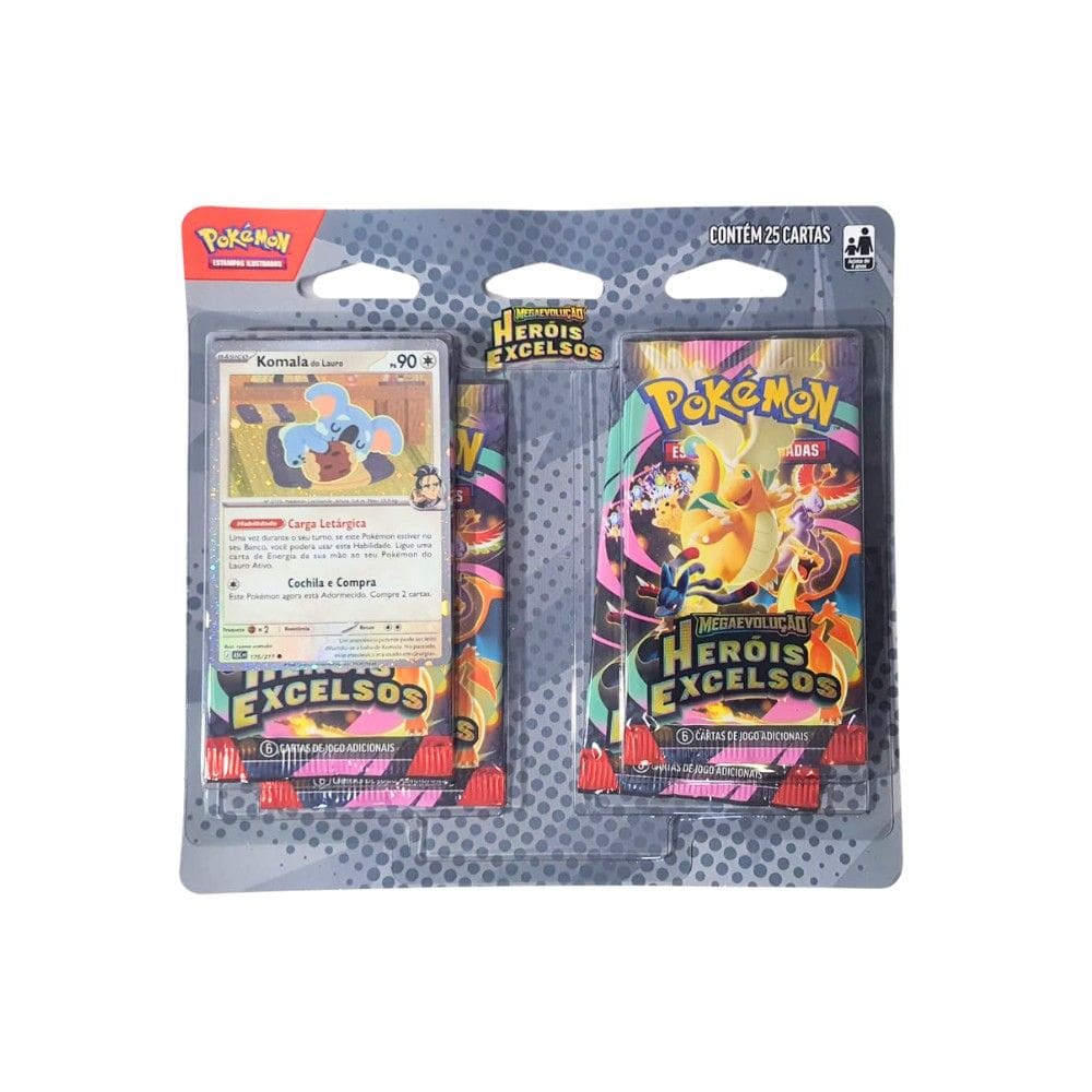 Pokémon Blister Quadruplo ME2.5 Heróis Excelsos Komala Copag