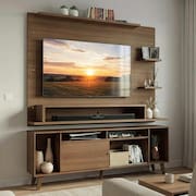 Rack com Painel para TV até 60 Polegadas 180 cm com Pés Rustic Cancun Madesa