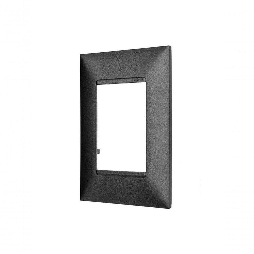 Placa 3 Postos 4x2 Preta Pct -1