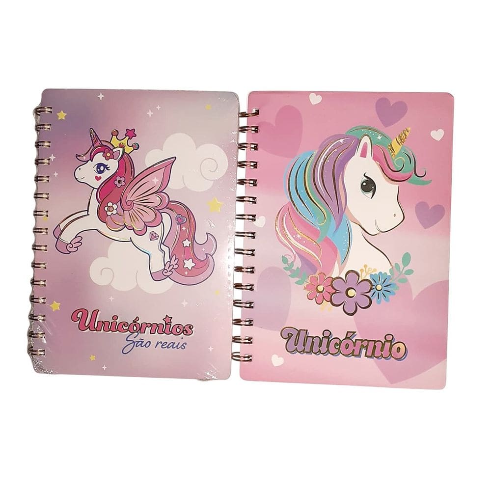 Caderno Espiral Unicórnio 58 Folhas