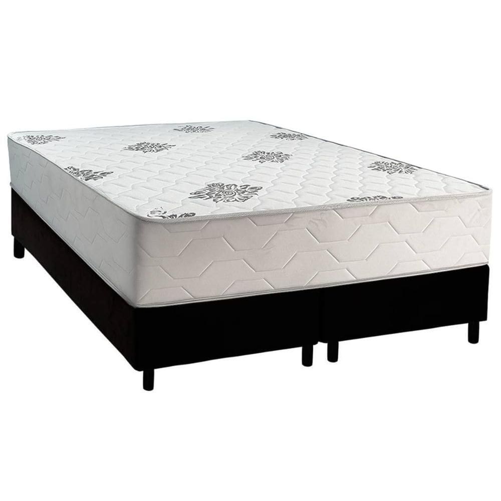 Cama Box Queen + Colchão Ortopédico Inovaflex Comfort