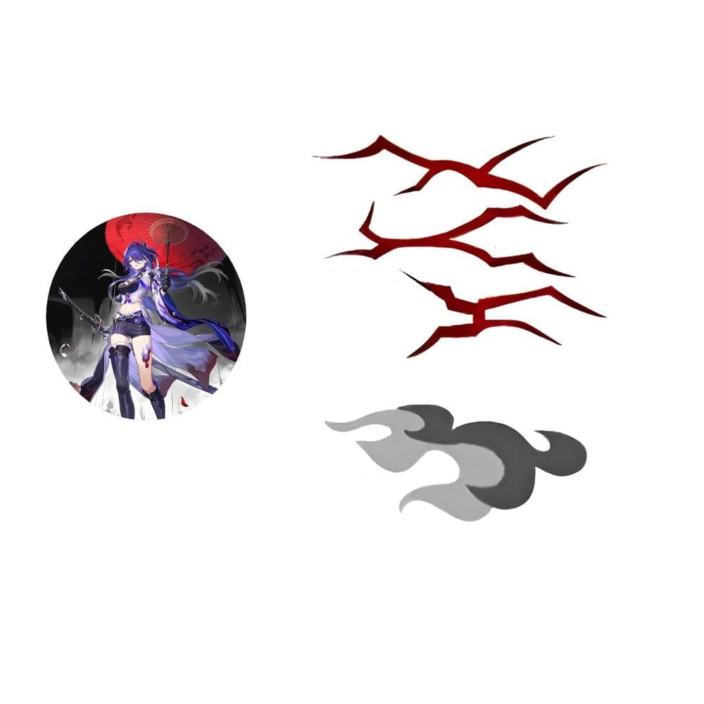 Tatuagem Temporária Acheron De Honkai Star Rail Cosplay