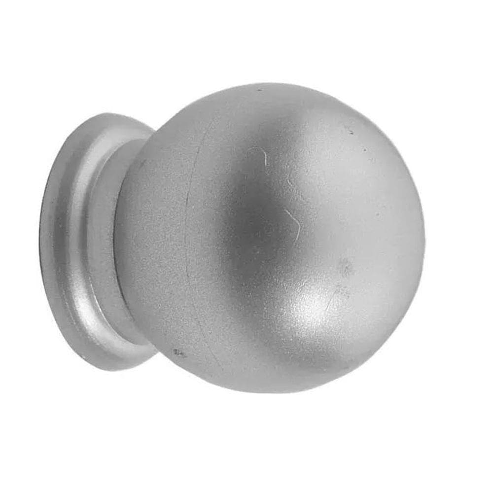 Puxador Bola Grande Cinza