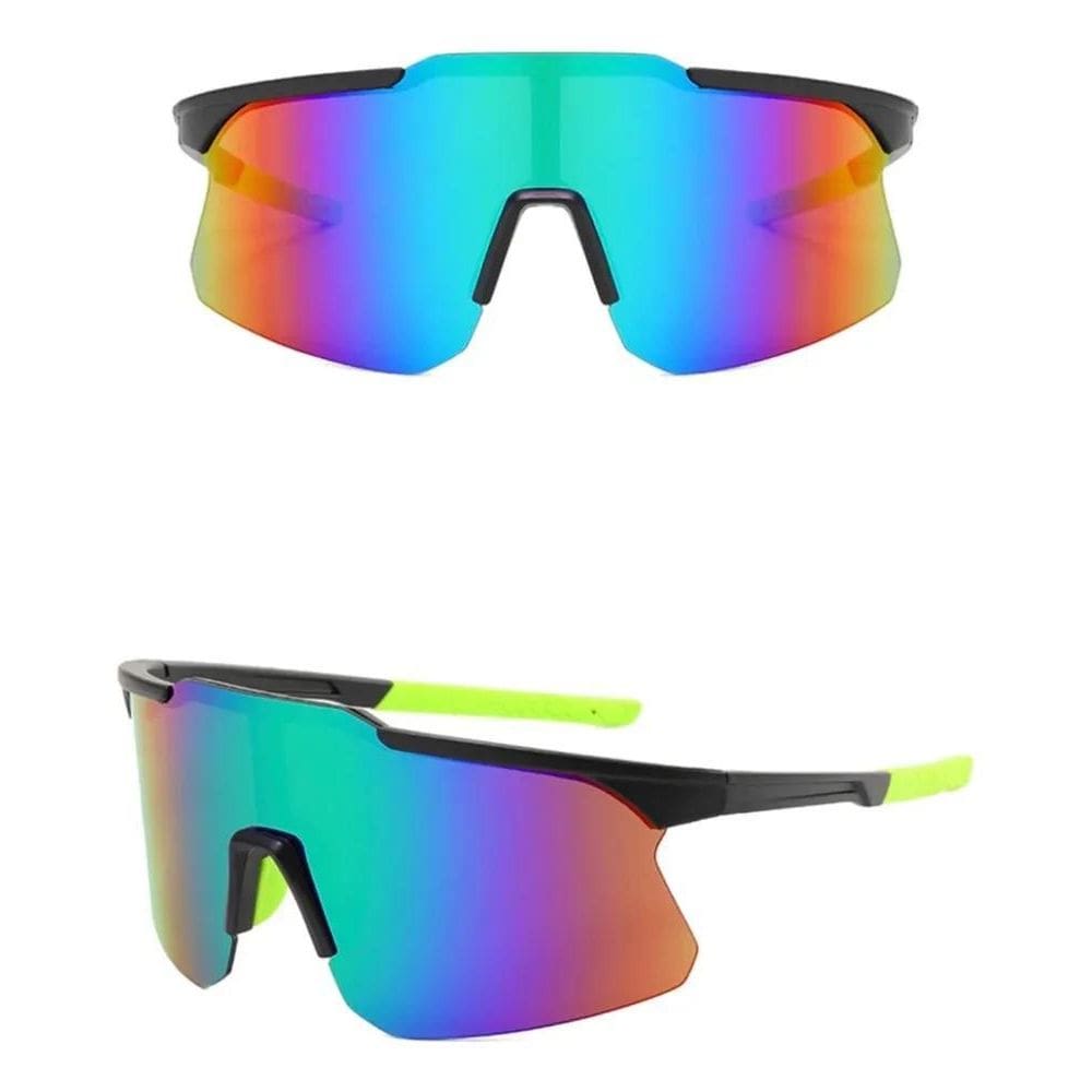 Óculos Esportivo Ciclismo Bike Beachtenis C Preto E Verde