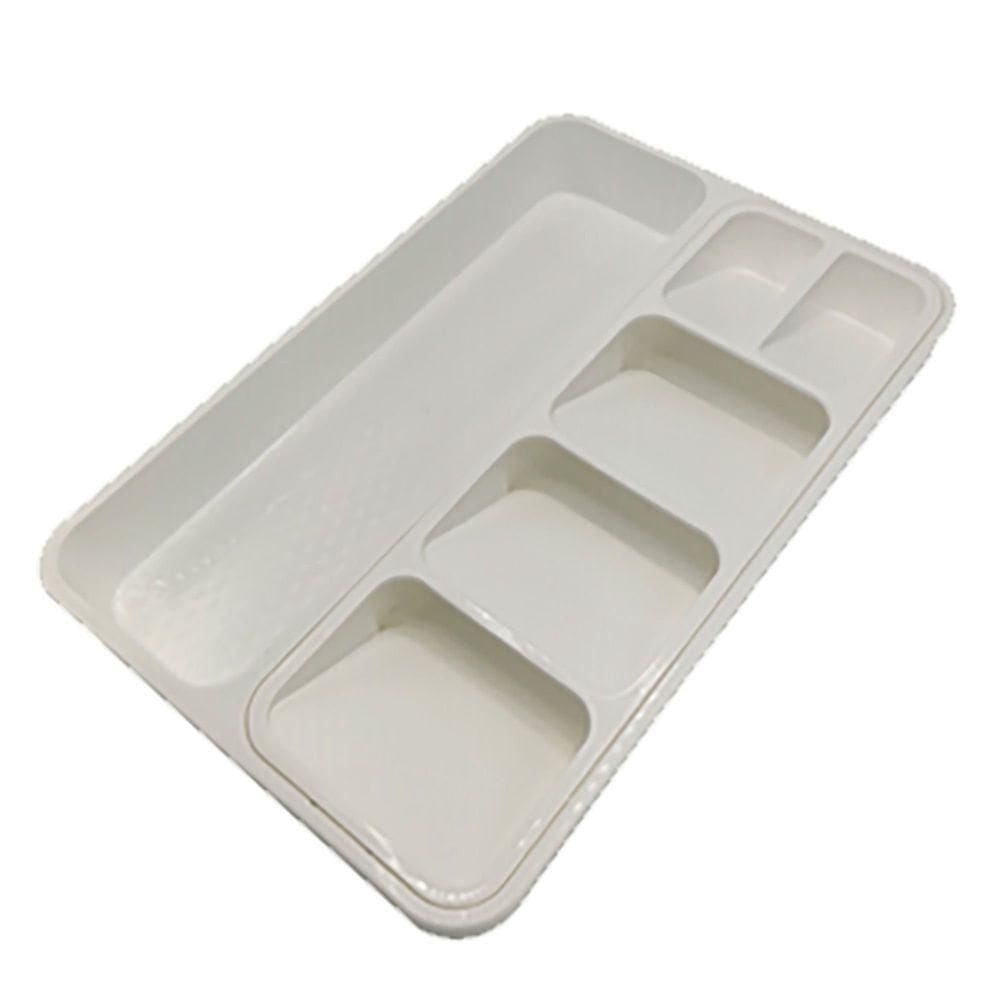 Organizador De Talheres Inclinável Gaveta Cozinha Branco