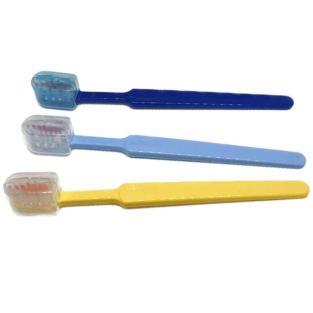 100 Escova Dental Infantil Macia Com Protetor De Cerdas