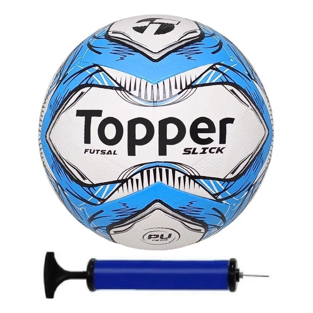 Bola Futsal Topper + Bomba De Azul