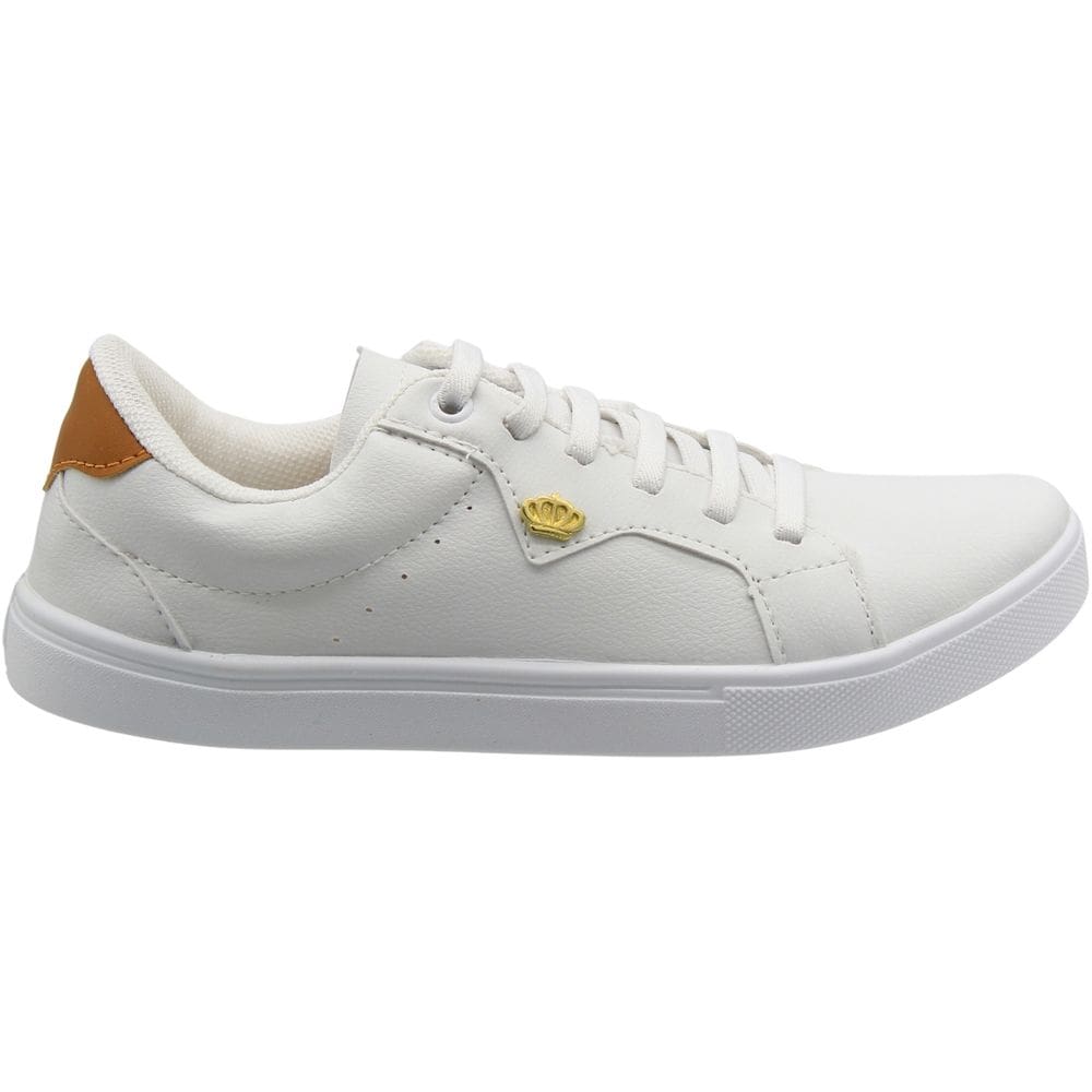 Tênis Casual Mendii Cadarço Elástico Aplique Metálico Feminino