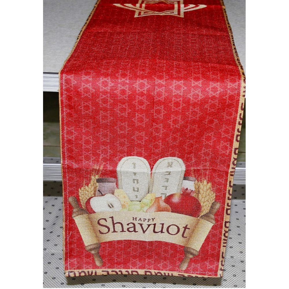 Caminho De Mesa Decoração Estrela Davi Judaico Hebraico 7