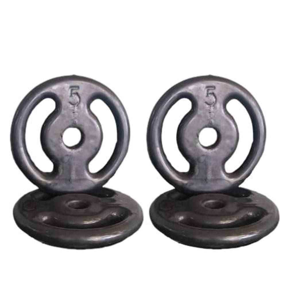 Kit 4X Anilhas Emborrachada 05Kg