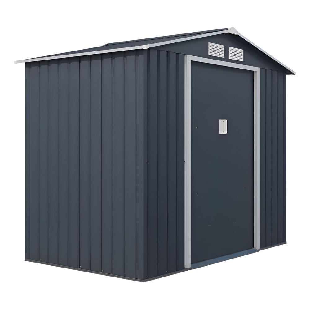 Deposito De Aco Casa Container Jardim Exterior 213x131x195cm Cinza